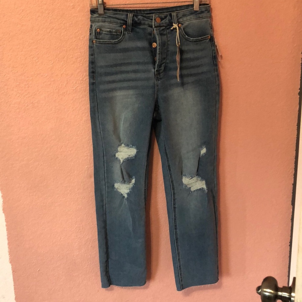 Real cheeky straight denim jeans